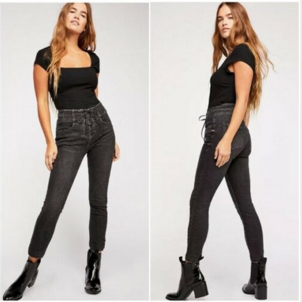 Free People Curvy Lover's Knot High Rise Jeans